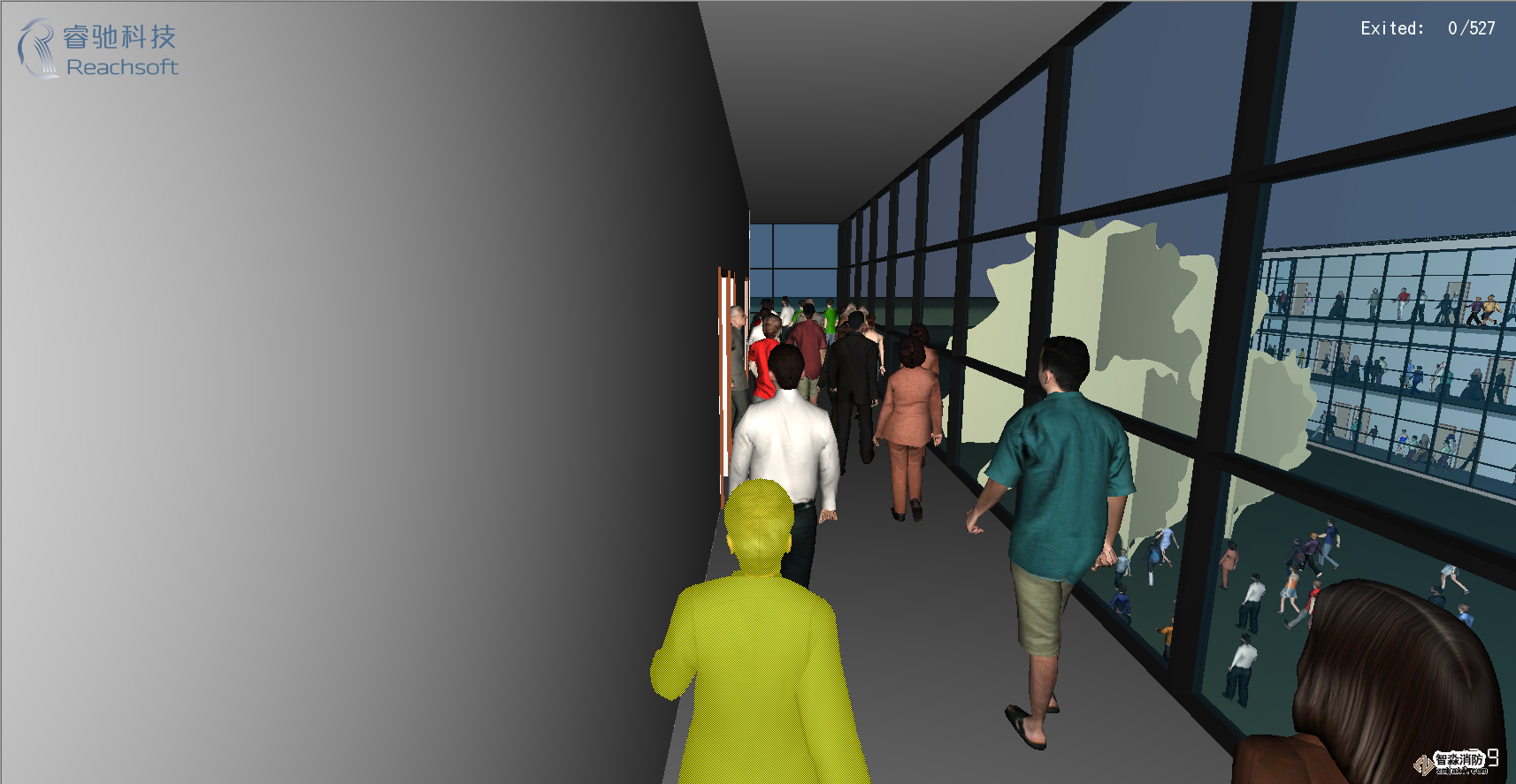 鎮(zhèn)江消防安全評(píng)估鎮(zhèn)江人員疏散能力模擬分析軟件Pathfinder10