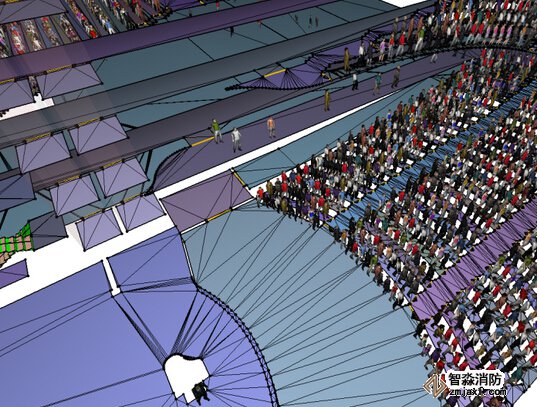 鎮(zhèn)江消防安全評(píng)估鎮(zhèn)江人員疏散能力模擬分析軟件Pathfinder3