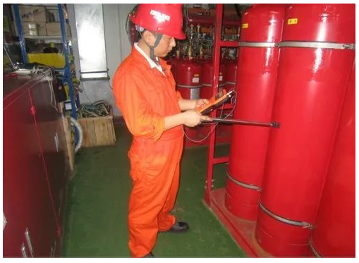 氣體滅火系統(tǒng)液面檢測(cè)——便攜式超聲波鋼瓶液位計(jì)（液位指示器）